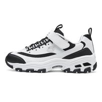 Skechers Comfortable Versatile Velcro Low-Top Casual Shoes Kids sneakers White Black 319003L-WBK 28.5