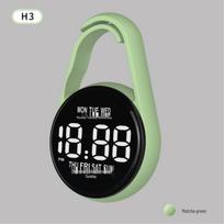 H3 LED Waterproof Silent Keychain Pendant Watch for Students - Mini Water Drop Design