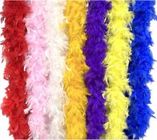 Global Bestseller Dyed Feather Boa Cheap Turkey Ostrich Feather and Turkey Feather Women's Scarf