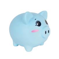 Savings Tank Pig Piggy Bank Decorative Pig Model Piggy Bank  Home Decoration S mėlyna