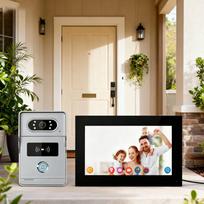 Tuya 7-Inch Waterproof WIFI Home Wireless Doorbell Camera with IPS Screen Two-Way Intercom Monitor Video Audio Door Phone juoda