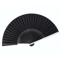 Kimono Aluminum Folding Metallic 21cm 30 Ribs x Black [Stylish Iroha] Fan, Finish, (7 inches), (Silver Background)