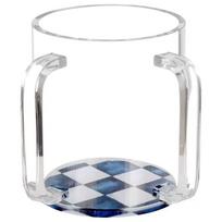 Jewish Netilat Yadayim Cup Acrylic Double Grip Hand Washing Container skaidri