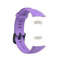 Naujas silikoninis integruotas dirželis Huawei Band 6 Sportinis keičiamas dirželis Laikrodžio dirželis huawei band6 honor band 6 Tpu Laikrodžio dirželis violetinė