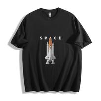 Space Shuttle Launch T-Shirt - Sleek Cosmic Voyage Unisex Tee XL