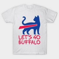 Men Black Print T-shirt Buffalo Bills Funny Cat Bills Gameday M9587 No-Cut Transfer Paper Print Cotton Tshirt S balta