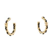 Chanel Mini Brand Logo Design Earrings Women Earrings Gold Black ABH116-B23469-U7516 Box+Padding Board