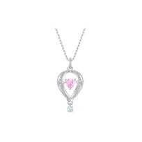 Swarovski Asia Exclusive Collection Nto The Sky Confession Balloon Pendant Necklace Colorful Design Women necklace 5474811 Silver white