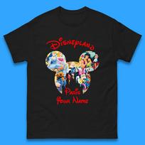Personalised Disney Land Paris Mickey Minnie Mouse All Disney Characters Cartoons Magical Kingdom Disney Castle Disneyland Vacation Trip Mens Tee Top S