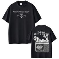 Sabrina Carpenter Short and Sweet Tour Graphic Tees Men Women Pop Music Vintage Fan Gift Tshirts Cotton Casual Fashion Tshirts S juoda