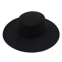 Floppy Unisex Jazz Wide Brim Felt Bowler Hats Cloche Fedora Elegant Four Seasons Travel 56-58cm juoda