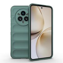 Shockproof Case For Realme 14 Pro Plus + Phone Cover For Realme 13 12 Pro Plus Liquid Silicon Coque realme 13 Pro tamsiai žalia spalva