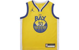 Jordan Jersey Vest NBA Stephen Curry Statement Edition Golden State Warriors Amarillo Yellow Kids' DN5275-728 4