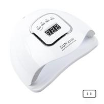 150W UV LED nagų lempa greitam gelinių nagų džiovinimui, fototerapijos mašina, 45 LED, manikiūro salono įrankis, įranga EU plug white