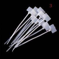 100Pcs Rj45 Rj12 Wire Power Cable Label Mark Tags Self-Locking Nylon Tie Tags