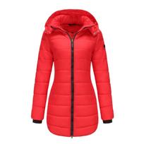 2023 Water-Repellent Cotton Parka with Detachable Hood and Long Sleeves - Warm Autumn/Winter Jacket for Women 3XL black