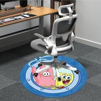 1pc SpongeBob, Patrick Star Carpet, Round Non-Slip Durable Large Size Office Carpet, Suitable for Office, Beautiful Decoration 80cm