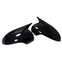 For Mercedes Benz E-Class W211 2006 2007 2008 Car Rearview Side Mirror Cover Wing Cap Exterior Door Housing Shell Trim ABS Glossy Black