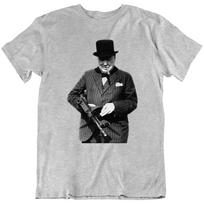 Winston Churchill British Political WW2 World War T-shirt Tee Gift New S