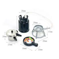 1:12 Dollhouse Kitchenware Collection Gas Stove Pressure Cooker Fried Egg Children Pretend Enjoy Toy Miniature
