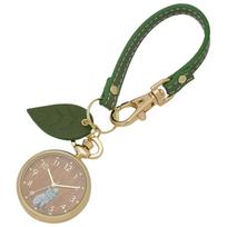 Moomin Pocket Watch Analog Strap Watch Bag Charm Green Moominwood [Fieldwork] MOM018-4 žalia