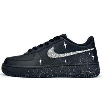 Nike Air Force 1 Žvaigždėtas Deimantinis Naktinis Dainos Odinis Atsparus Dilimui Lengvas Padidinantis Aukštį Žemas Viršus CW2288-001(Komanda1188-) 38.5