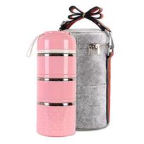 3 level lunch box insulation stainless steel bento bento outdoor lunch chair portable lunch chair bento soup container leakage kitchen kitchen 3 layer
