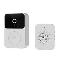 X9 Ring Smart Doorbells Wireless Doorbell Video Doorbell HD Night Vision Support Mobile View & Video Playback (White,X9-Doorbell&wireless) balta
