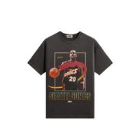 KITH X NBA T Shirts Men's Black Crew Neck Moderate KHM034975-001 L