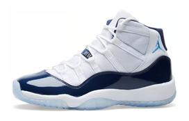 Jordan 11 Retro UNC Win Like 82 GS 378038-123 35.5 white
