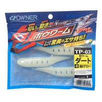 OWNER Worm TP-03 Wrapped Worm Dart #04 Super Glow 82591 #04 Super glow