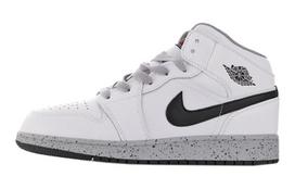 Jordan 1 Mid White Cement GS 554725-115 35.5