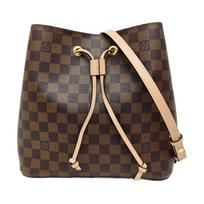 [Pre-Owned] NeoNoe Checkered Coated Canvas Tote Bucket Shoulder Bag - Very Good #190HAG2 ONE SIZE