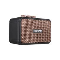Aroma 5 W elektrinės gitaros garsiakalbis stalinis garsiakalbis švarus ir „Overdrive 2“ garso efektų palaikymas juoda