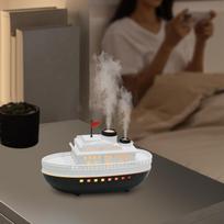 300 ml Steamship Design Aroma Diffuser for Quiet Room Decor white black