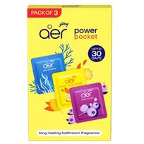 Godrej Aer Power Kišeninis Vonios Kambario Gaiviklis Įvairūs 10G 3 vnt. Pakuotė po 1 Ilgai Išliekantis Kvapo Neutralizatorius