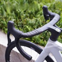 2x Road Bike Handlebar Tapes Cycling Handle Wraps with Bar Plugs Bicycle Tape for Riding black