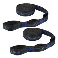2 Packs Hammock Straps Camping Hanging Ropes Strong Bearing Capacity with 2 Steel Hook Carabiners