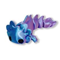 3D Printed Salamander Figures Toys Multi-Joint Movable Simulation Eyes for Home Accessories Kids Gift Living Room Decoration 13CM