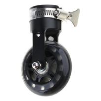 Folding Bike Seatpost Swivel Caster Hidden Auxiliary Wheel Booster Scroll Wheel 1 juoda