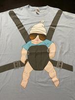 Official The Hangover Movie Promo Baby Carlos 100% Cotton T-shirt Mens Tees Top, Light Blue, Size: 2XL XXL M