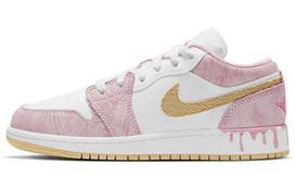 Jordan 1 Low Paint Drip GS CW7104-601 38.5