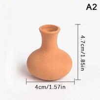 Mini keraminė vaza Artefaktų kolekcija Imitacinės vazos Ornamentai Klasikinė dovanoms Namų dekoras Miniatiūrinis žaislas Miniatiūrinės vazos modelis as the picture