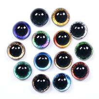 10pairs 20mm Plastic Safety Glitter Crystal Eyes Crafts Bear Animal DIY Dolls Stuffed Toys Parts Bear Puppet Accessories gray