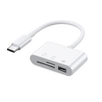 Card Reader Plug-And-Play High-Speed Transmission No Driver Required Compact Size Wide Compatibility Data Transfer Type-C Memory Card Reader Office balta