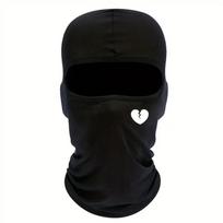 Polyester Full Face Ski Mask Cross Breathable Cycling Balaclava Durable Printed Face Cover  Summer Style B