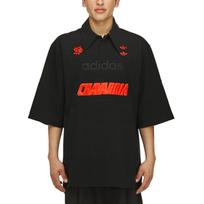 Adidas X Willy Chavarria Logo embroidered Polo Shirt JV8848 L black