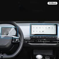 2 vnt. Automobilio pavarų perjungimo panelės, prietaisų skydelio, navigacijos, salono ekrano apsauginė plėvelė, TPU Anti-Scratch lipdukas, apsauga MG MG4 EV 2024-23 gray