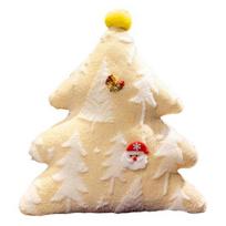 Kalėdinės eglutės pliušinė pagalvė, animacinis iškamša, minkšta sofos pagalvėlė, šventinė namų dekoracija sofai, lovai Christmas Tree geltona