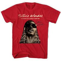 26 Rare Stevie Wonder World Tour 1991 Gift For Fan Sleeve Full Size Red T-shirt TMB Unisex T-Shirt XXL
